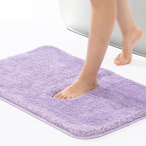 Shaggy Bath Rugs for Bathroom Non Slip