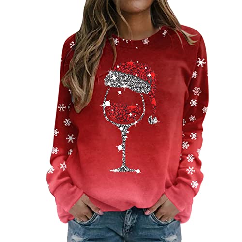 SHAOBGE Women's Sweatshirt Zip Up - Christmas Sweater Clearance