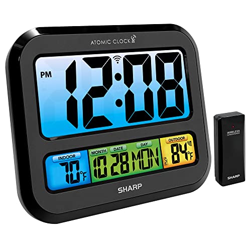 SHARP Atomic Clock with Color Display