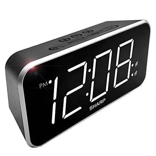 Sharp Jumbo Alarm Clock - Easy to Read with Dual Alarms
