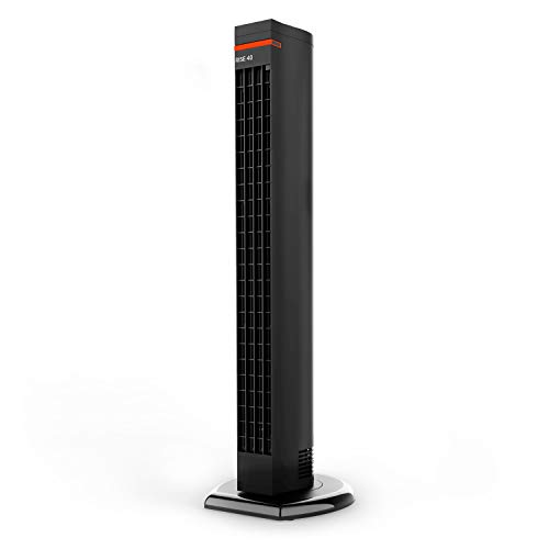 Sharper Image RISE 40 Tower Fan - Sleek, Powerful, and Cool