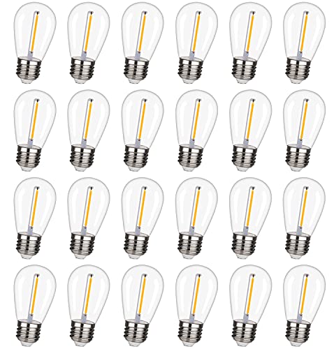 Shatterproof & Waterproof S14 String Light Bulbs