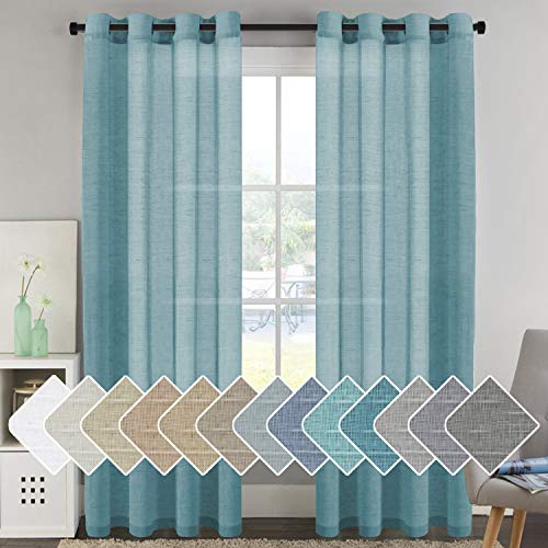 Sheer Linen Curtains - Set of 2