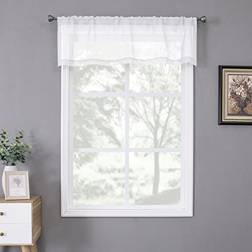 15 Superior White Valances For Bedroom Windows For 2024 Storables   Sheer Valance Linen Textured Bedroom Curtains 41Yu4aF5LZS 