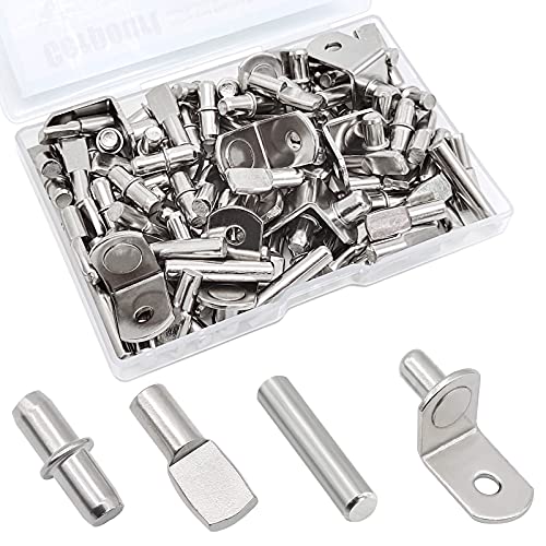 Shelf Pins Kit, Nickel Plated Shelf Support Pegs