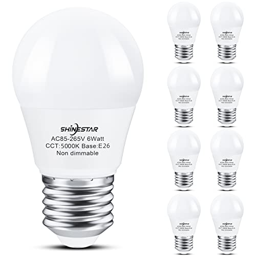 SHINESTAR 8-Pack A15 LED Ceiling Fan Light Bulbs