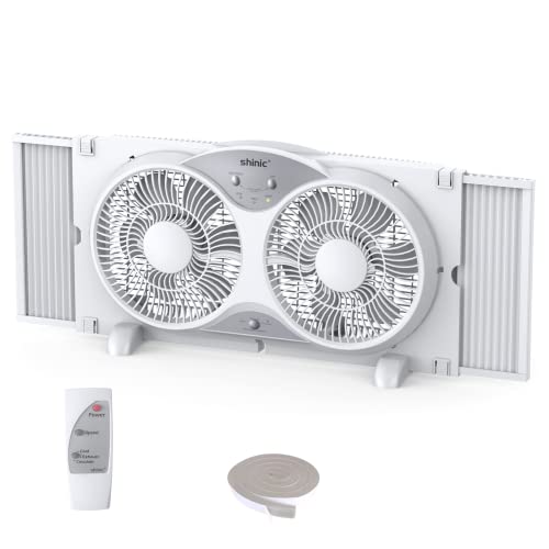 shinic Reversible Window Fan with Remote Control