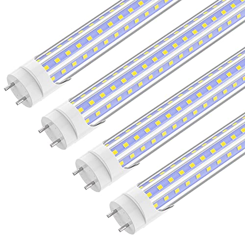 SHOPLED 4FT D-Shaped LED Bulbs 36W Daylight White 4-Pack