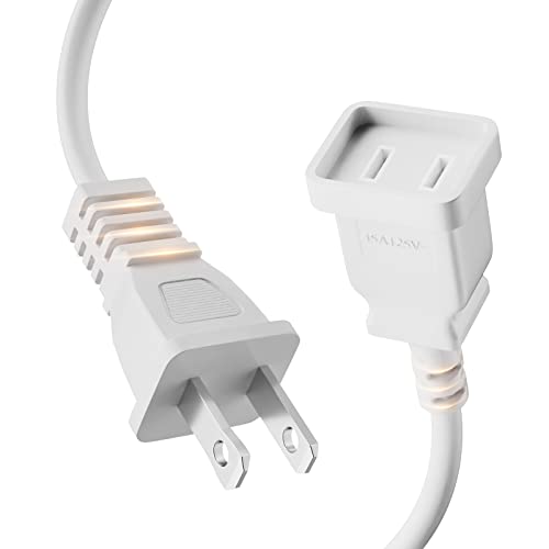 Short US Male-Female Single Plug Extension Power Cable
