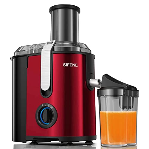 SiFENE Centrifugal Juicer with 3.2" Big Mouth for Whole Fruits and Veggies