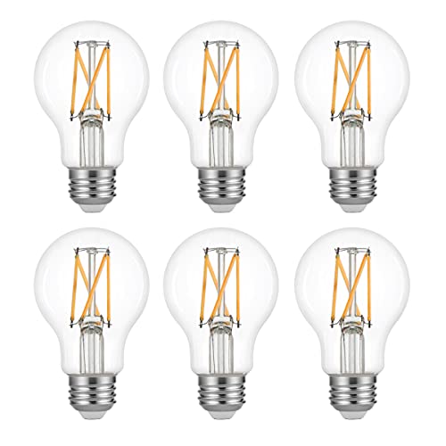 Sigalux E26 LED Bulb 75W Dimmable Edison A19 Clear Light Bulbs