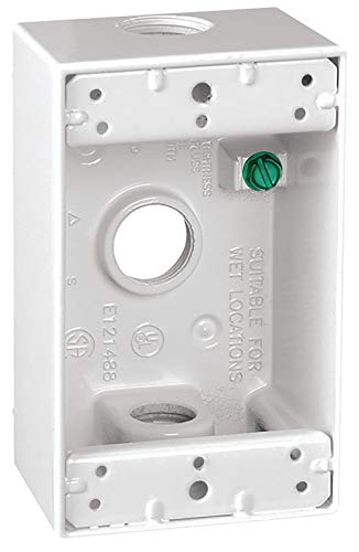Sigma Engineered Solutions 1/2-Inch 3 Hole 1-Gang Box