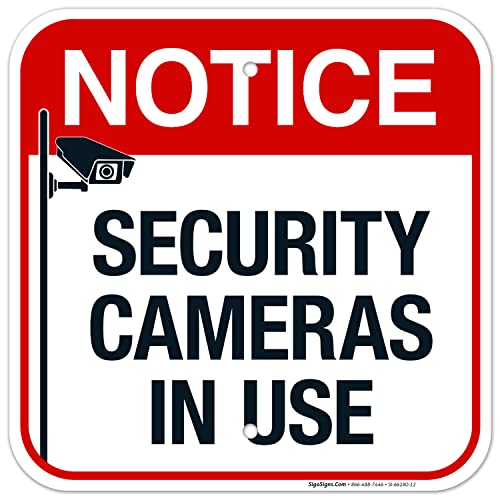 Sigo Signs Security Cameras In Use Sign