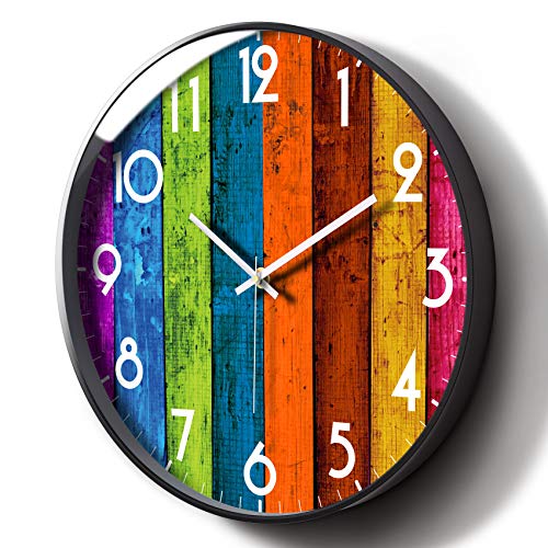 Silent Colorful Kitchen Wall Clock
