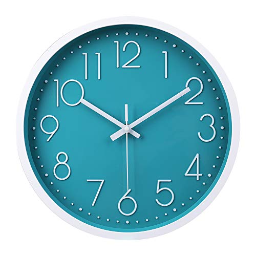 Silent Turquoise Wall Clock