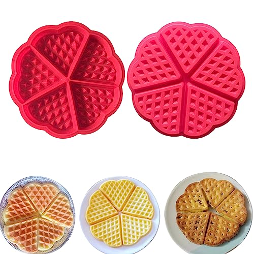 FineMade Double Heart Shaped Waffle Maker Mini Heart Waffle Maker