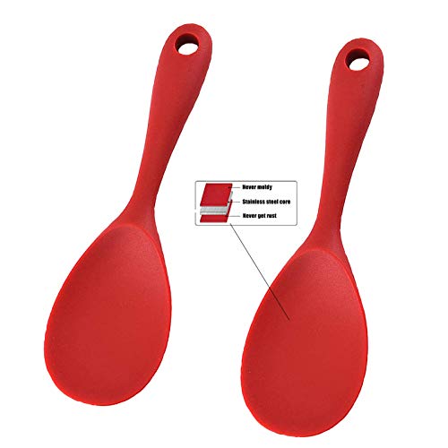 Silicone Rice Paddle Spoon Set