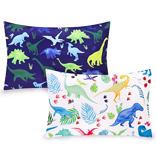 Silky Soft Dinosaur Toddler Pillowcase - 2 Pack