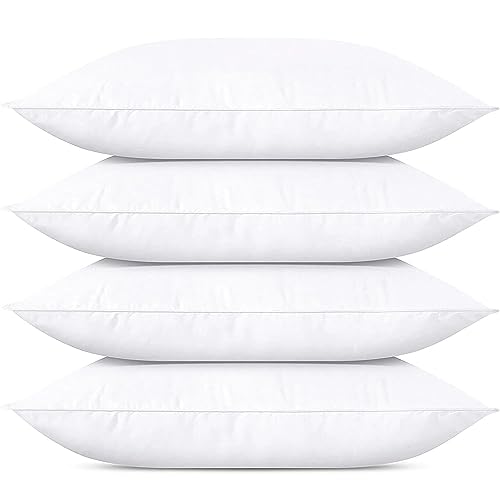 SILUI Pillows - Set of 4 Soft Medium Support Hypoallergenic Bed Pillows