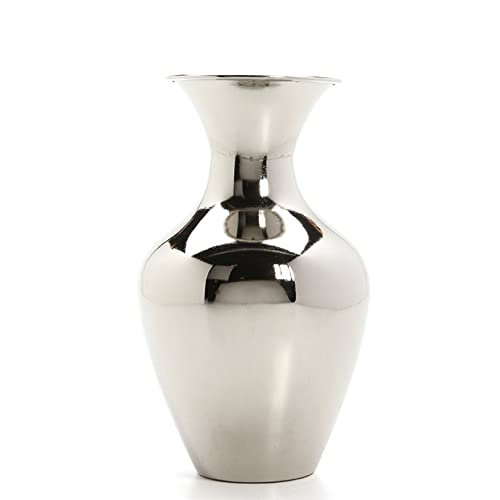 Silver Color Metal Vase