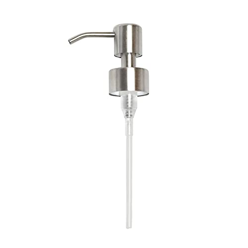 Silver Soap Dispenser Pump Head - Durable and Stylish Replacement