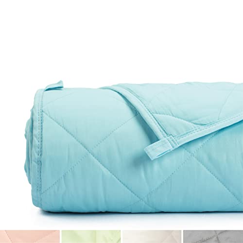 Simple Being Weighted Blanket, Patented 9 Layer Design (Sky Blue, 60x80 12lbs)