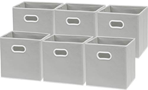 SimpleHouseware Foldable Cube Storage Bin with Handle