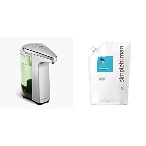 simplehuman Touch-Free Sensor Soap Pump Dispenser with Soap Refill