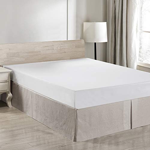 Basic Linen King Bed Skirt with 14 inch Tailored Drop