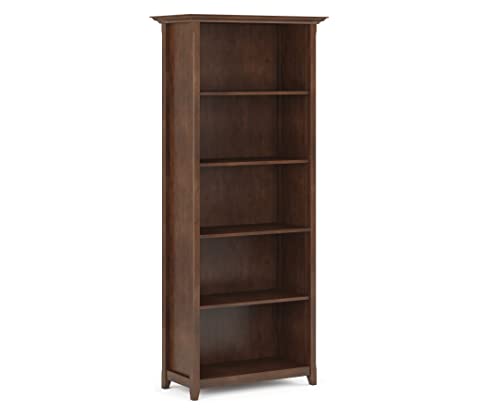 SIMPLIHOME Amherst SOLID WOOD Bookcase