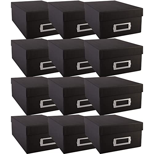 Novelinks 24 Pack Photo Storage Boxes for 4x6 Pictures Photo