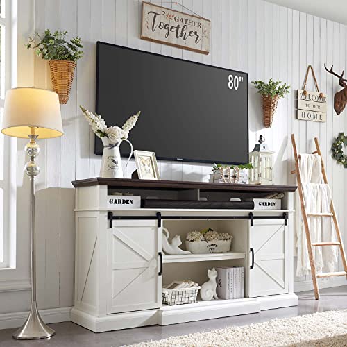 SinCiDo Farmhouse TV Stand - Stylish and Functional for Home Theater
