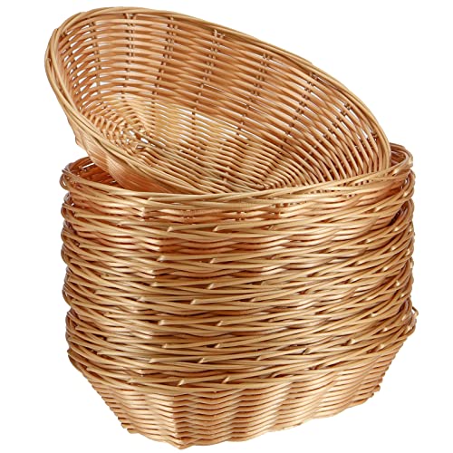 SINJEUN 20 Pack Wicker Bread Basket