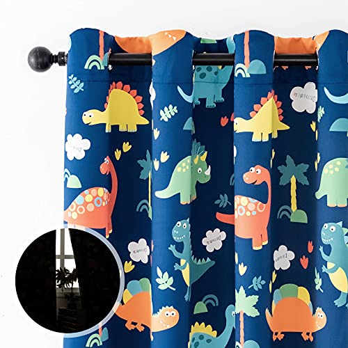 8 Amazing Kids Curtains For 2024 Storables   Sivio Blackout Curtains For Kids Bedroom Grommet Top Thermal Insulated Darkening Curtains For Nursery Living Room Dinosaur Prints Set Of 2 Panels 52 X 63 Inch 51cwRW6U1US 1 