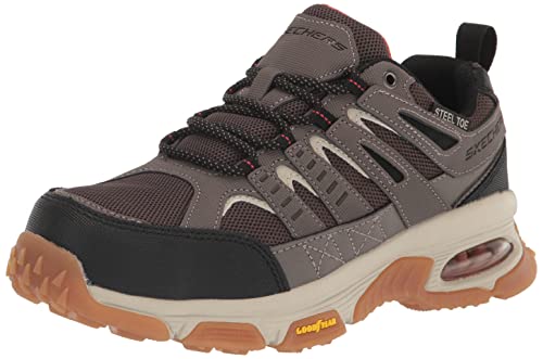 Skechers Men's Skech-air Envoy St-Arcket Construction Shoe, Taupe/Black, 13 Wide