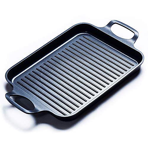Nonstick Induction Grill Pan for Indoor Gas Range