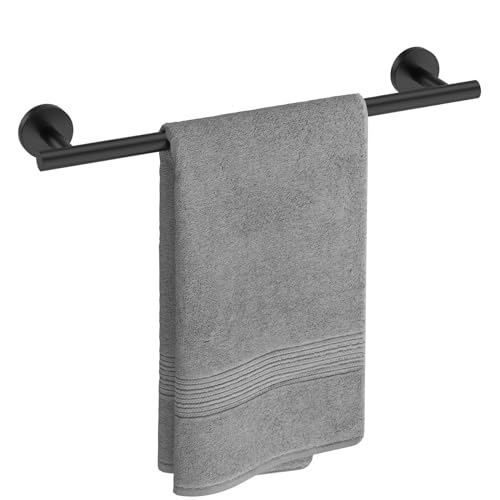 Sleek and Functional Matte Black Towel Bar for Modern Bathrooms