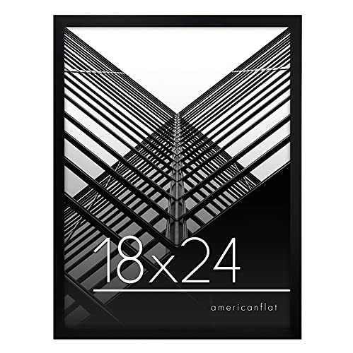 Sleek and Modern 18x24 Poster Frame in Black