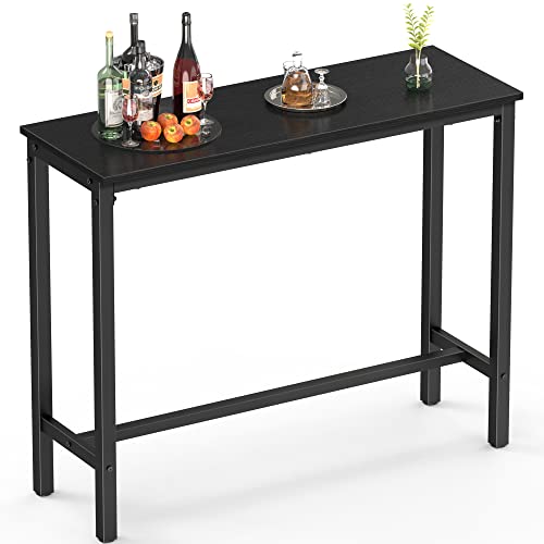 Sleek and Sturdy Bar Table for Narrow Spaces