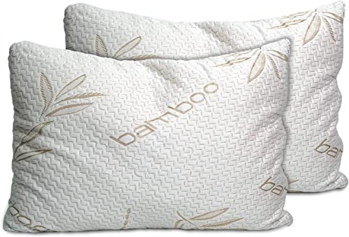 Sleepsia Waterproof Bamboo Pillow Protectors - 2 Pack Queen