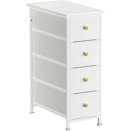 Slim Dresser Chest of Drawers with Steel Frame