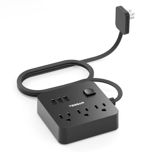 Slim Power Strip with USB Wall Charger