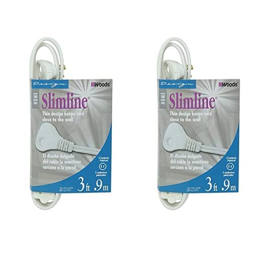 SlimLine Indoor Flat Plug Extension Cord