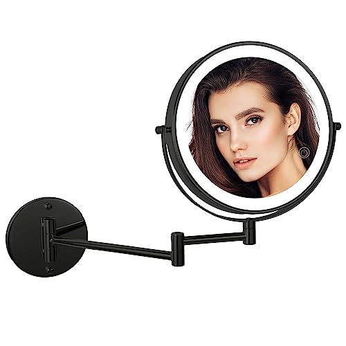 SLIMOON 8" Wall Mounted Lighted Makeup Mirror