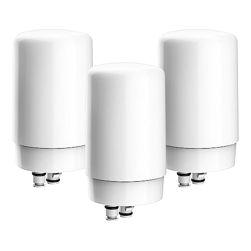 Slirceods Faucets Filter Cartridge BPA Free, Replacement for Brita Faucet Filter - white (3Pack)