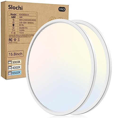 slochi 15.8 Inch Flush Mount LED Ceiling Light