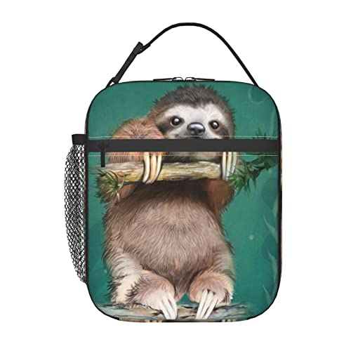 Sloth Lunch Box Insulated Reusable Lunch Bag