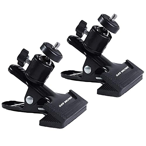 360 Swivel Tripod Clip Clamp Mount for Camera Backdrop (2PACK)