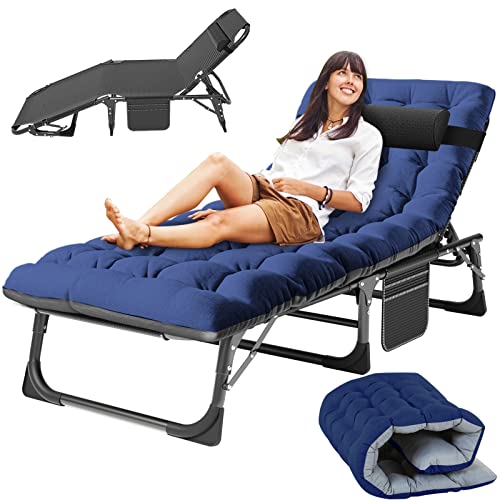 Slsy Folding Chaise Lounge Chairs for Adults