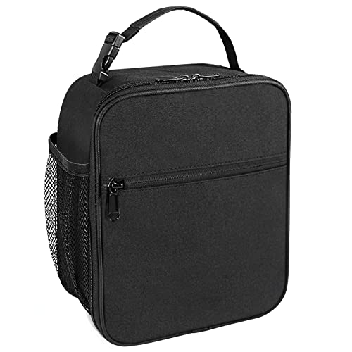 Portable Insulated Lunch Bag for Work, Travel, and Picnics - Black